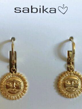 Sabika ALMI Small Sun Mini Hoop Earrings